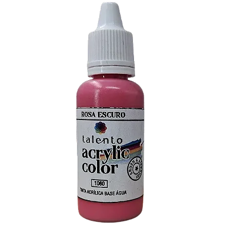 Tinta Acrílica Acrylic Color - ROSA ESCURO - Talento (20ml)