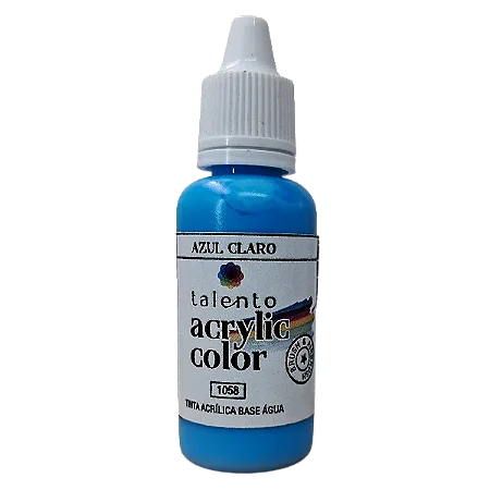 Tinta Acrílica Acrylic Color - AZUL CLARO - Talento (20ml)
