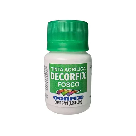 Tinta Acrílica Decorfix Fosca BRANCO - Corfix (37ml)