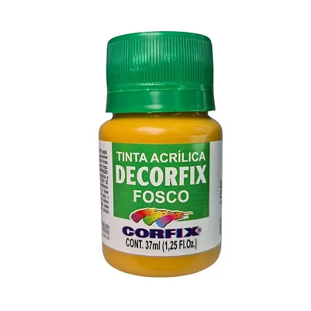 Tinta Acrílica Decorfix Fosca AMARELO OCRE - Corfix (37ml)