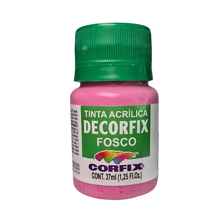 Tinta Acrílica Decorfix Fosca LACA ROSA - Corfix (37ml)