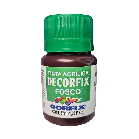 Tinta Acrílica Decorfix Fosca BLACK GRAPE - Corfix (37ml)