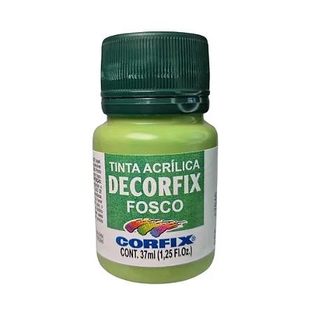 Tinta Acrílica Decorfix Fosca MAÇÃ VERDE - Corfix (37ml)
