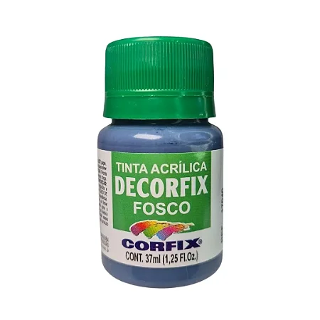 Tinta Acrílica Decorfix Fosca AZUL PETRÓLEO - Corfix (37ml)