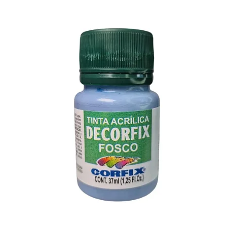 Tinta Acrílica Decorfix Fosca AZUL INVERNO - Corfix (37ml)