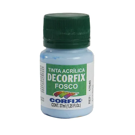 Tinta Acrílica Decorfix Fosca AZUL BEBÊ - Corfix (37ml)