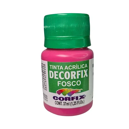 Tinta Acrílica Decorfix Fosca ROSA PINK - Corfix (37ml)