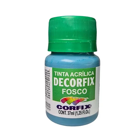 Tinta Acrílica Decorfix Fosca AQUAMARINE - Corfix (37ml)