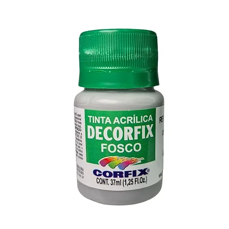 Tinta Acrílica Decorfix Fosca CINZA - Corfix (37ml)