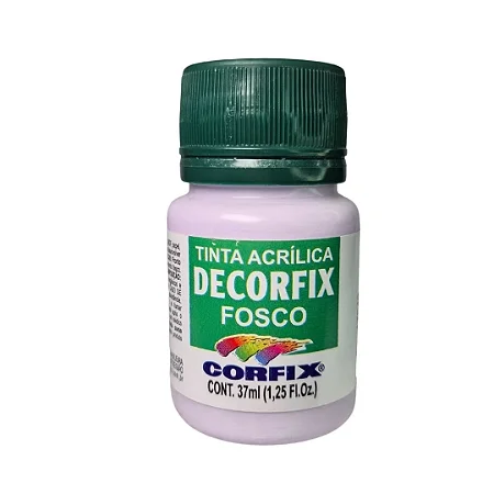 Tinta Acrílica Decorfix Fosca LILÁS CLARO - Corfix (37ml)