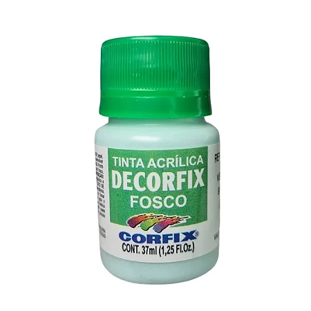 Tinta Acrílica Decorfix Fosca VERDE BEBÊ - Corfix (37ml)