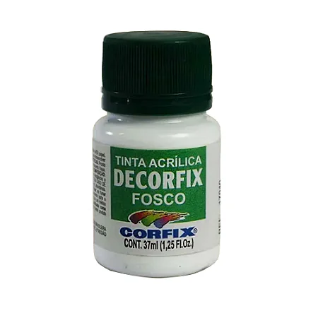 Tinta Acrílica Decorfix Fosca BRANCO GELO - Corfix (37ml)