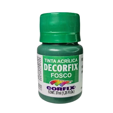 Tinta Acrílica Decorfix Fosca VERDE PINHEIRO - Corfix (37ml)