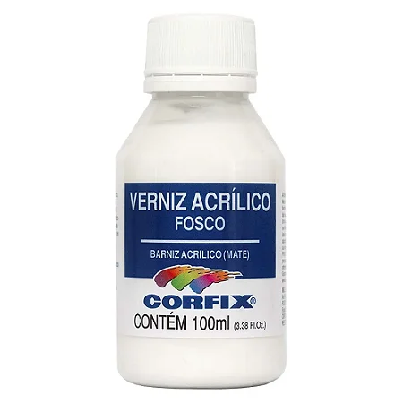 Verniz Acrílico Fosco (base água) - Corfix (100ml)