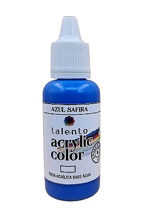 Tinta Acrílica Acrylic Color - AZUL SAFIRA - Talento (20ml)