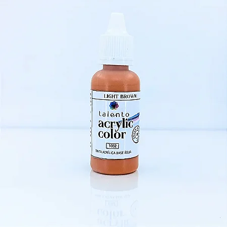 Tinta Acrílica Acrylic Color - LIGHT BROWN - Talento (20ml)