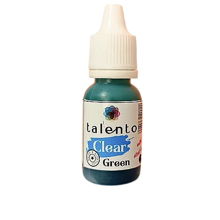 Tinta Acrílica Clear - GREEN - Talento (10ml)