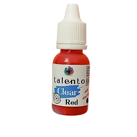 Tinta Acrílica Clear - RED - Talento (10ml)