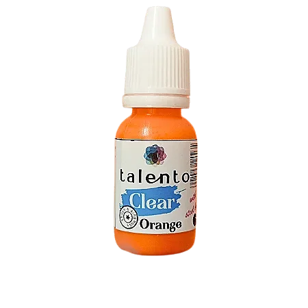 Tinta Acrílica Clear - ORANGE - Talento (10ml)