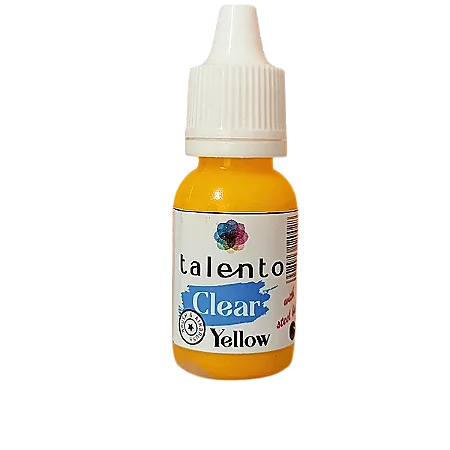 Tinta Acrílica Clear - YELLOW - Talento (10ml)