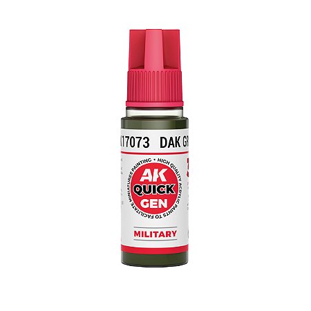 Tinta Acrílica Quick Gen - DAK GREEN - AK Interactive (18ml)