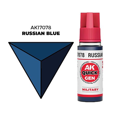 Tinta Acrílica Quick Gen RUSSIAN BLUE - AK Interactive (18ml)