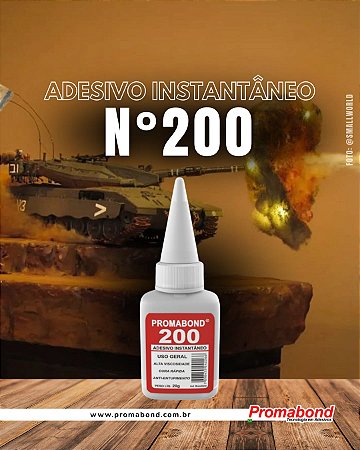 Adesivo Instantâneo 200 Alta Viscosidade - Promabond (20g)