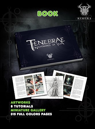 Livro: Nightmare of Ylia - Art e Tutorial - Kimera (315 páginas)