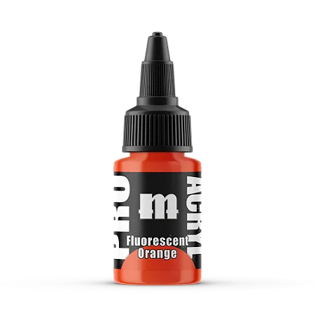 Tinta Acrílica Artística FLUORESCENT ORANGE - Pro Acryl (22ml)