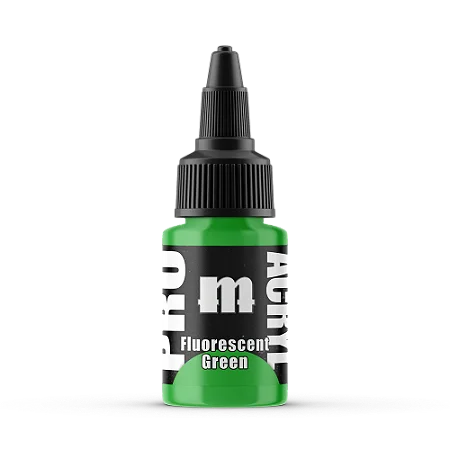 Tinta Acrílica Artística FLUORESCENT GREEN - Pro Acryl (22ml)