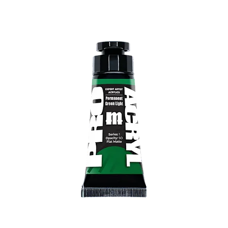 Tinta Acrílica Artística Expert PERMANENT GREEN LIGHT - Pro Acryl (30ml)
