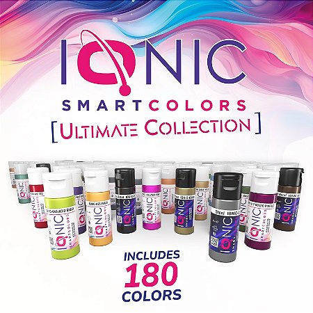 Conjunto Tintas Acrílica ULTIMATE COLLECTION - IONIC Smart Colors (180x 20ml)