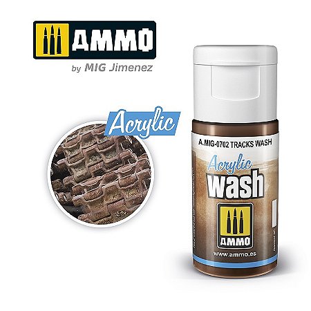 Wash Acrílico - TRACKS WASH - AMMO (15ml)