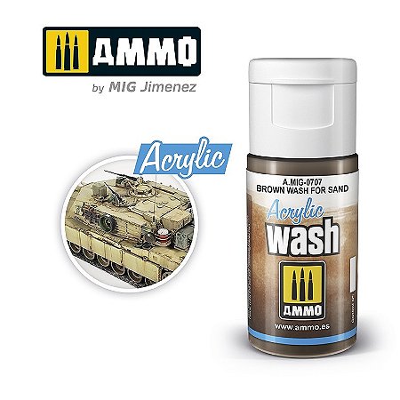 Wash Acrílico - BROWN WASH FOR SAND - AMMO (15ml)