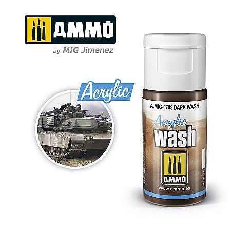 Wash Acrílico - DARK WASH - AMMO (15ml)
