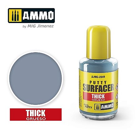 Massa (putty) Líquida para Superfícies de Textura Espessa - AMMO (30ml)