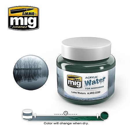 Gel Acrílico para simular Água de Lagos - LAKE WATERS - AMMO (250ml)