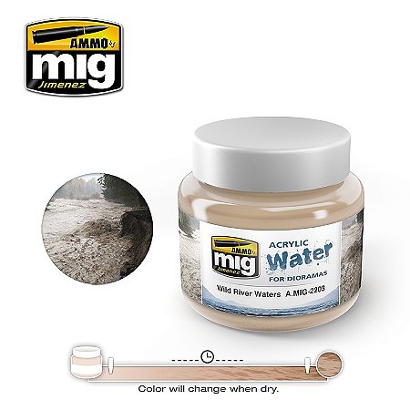 Gel Acrílico para simular Água de Rio Selvagem - WILD RIVER WATERS - AMMO (250ml)