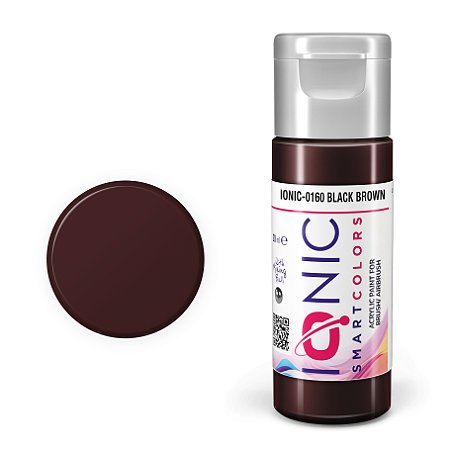 Tinta Acrílica BLACK BROWN - IONIC Smart Colors (20ml)
