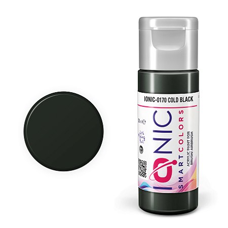 Tinta Acrílica COLD BLACK - IONIC Smart Colors (20ml)