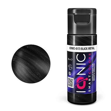Tinta Metálica Acrílica BLACK METAL - IONIC Smart Colors (20ml)