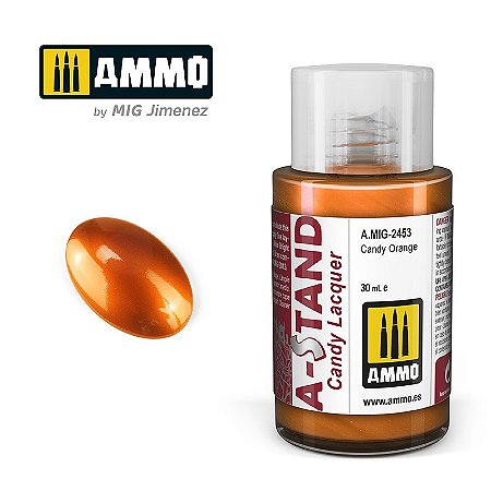 Tinta Metálica A-STAND Candy - ORANGE - AMMO (30ml)
