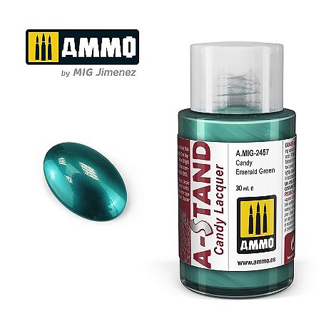 Tinta Metálica A-STAND Candy - EMERALD GREEN - AMMO (30ml)