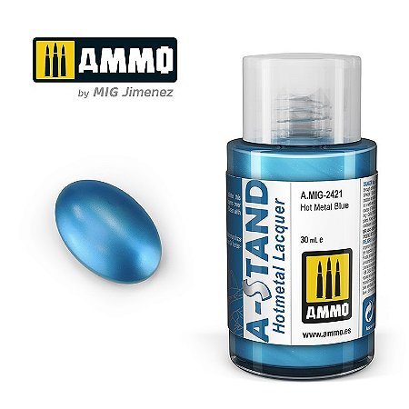 Tinta Metálica A-STAND Hot Metal - BLUE - AMMO (30ml)