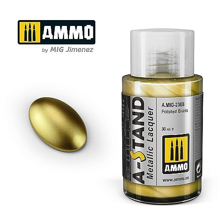 Tinta Metálica A-STAND - POLISHED BRASS - AMMO (30ml)