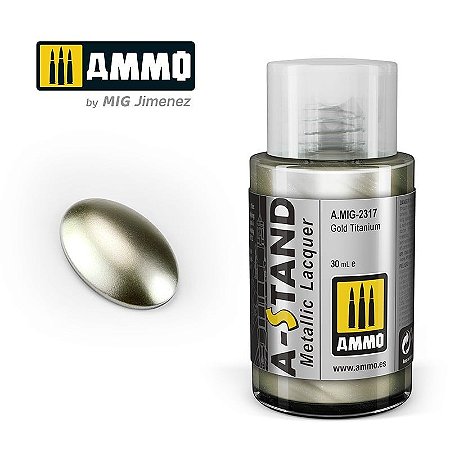 Tinta Metálica A-STAND - GOLD TITANIUM - AMMO (30ml)