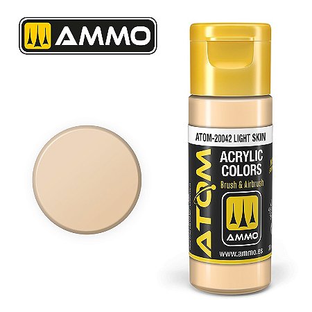Tinta Acrílica ATOM COLOR - LIGHT SKIN - AMMO (20ml)
