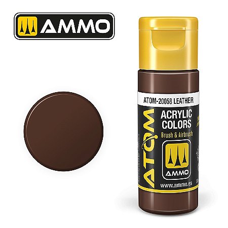 Tinta Acrílica ATOM COLOR - LEATHER - AMMO (20ml)