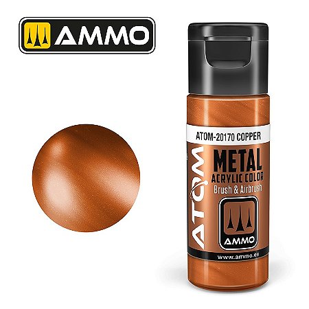 Tinta Metálica ATOM METALLIC - COPPER - AMMO (20ml)