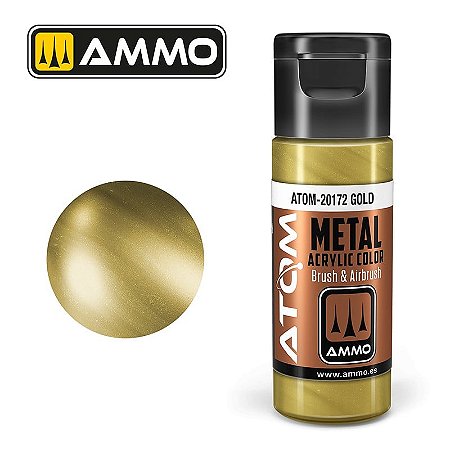 Tinta Metálica ATOM METALLIC - GOLD - AMMO (20ml)